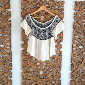 American Eagle peasant top